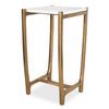 Uttermost Affinity White Marble Accent Table