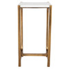Uttermost Affinity White Marble Accent Table