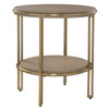 Uttermost Elise Round Brass Side Table