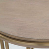 Uttermost Elise Round Brass Side Table
