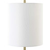 Uttermost Enigma Teal Blue Glass Buffet Lamp
