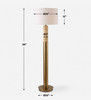 Uttermost Knox Travertine Floor Lamp