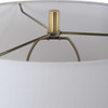 Uttermost Meltdown Ivory Teal Table Lamp