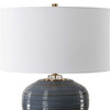Uttermost Moher Glossy Blue Table Lamp