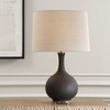 Uttermost Rimini Black Glaze Table Lamp