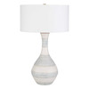 Uttermost Potter Striped Ivory Blue Table Lamp