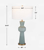 Uttermost Pollard Slate Green Table Lamp