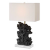 Uttermost Basalt Black Stone Table Lamp