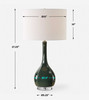 Uttermost Essex Green Glass Table Lamp