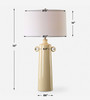 Uttermost Florero Pale Yellow Table Lamp