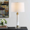 Uttermost Plinth White Marble Table Lamp