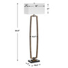 Uttermost Relic Gold Floor Lamp