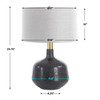 Uttermost Flanagan Mottled Gloss Table Lamp