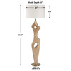Uttermost Almyra Solid Wood Floor Lamp