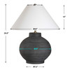 Uttermost Tramore Rustic Charcoal Table Lamp
