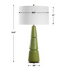 Uttermost Mendell Moss Green Table Lamp