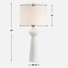 Uttermost Sonata Textured White Table Lamp