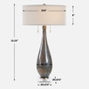 Uttermost Cardoni Smoke Table Lamp