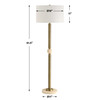 Uttermost Hudson Gold Floor Lamp