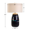 Uttermost Orleans Blue Glaze Table Lamp
