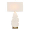 Uttermost Palm Leaf White Table Lamp