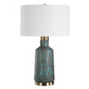 Uttermost Dauphine Cracked Teal Table Lamp