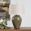 Uttermost Olisa Brown Green Table Lamp