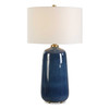 Uttermost Brae Blue Glaze Table Lamp