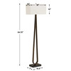 Uttermost Galloway Minimalist Bronze Floor Lamp