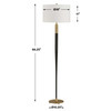 Uttermost Stowe Satin Black Floor Lamp