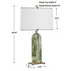Uttermost Moorea Green Marble Table Lamp
