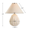 Uttermost Javary Matte Beige Table Lamp