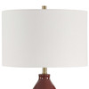 Uttermost Gourd Burgundy Table Lamp