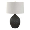 Uttermost Levee Satin Black Table Lamp