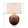 Uttermost Brownell Rust Brown Table Lamp
