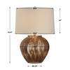 Uttermost McKinley Textured Brown Table Lamp