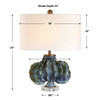 Uttermost Ruffle Up Blue Green Table Lamp