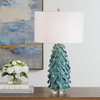 Uttermost Mina Teal Blue Table Lamp