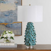 Uttermost Mina Teal Blue Table Lamp
