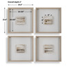Uttermost Studying Sepia Hand Painted Canvases Set/4