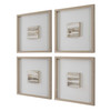 Uttermost Studying Sepia Hand Painted Canvases Set/4