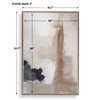 Uttermost Bluster Framed Abstract Canvas