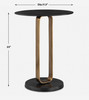 Uttermost Aperture Brass Accent Table