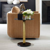 Uttermost Aperture Brass Accent Table