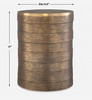 Uttermost Odin Antique Brass Accent Table