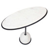 Uttermost Morro White Marble Side Table