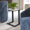 Uttermost Kenora White Marble Accent Table