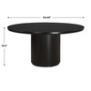 Uttermost Hersch Round Black Dining Table
