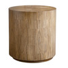 Uttermost Nevis Wood Cylinder Side Table