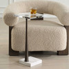 Uttermost Pelton Marble Glass Drink Table
